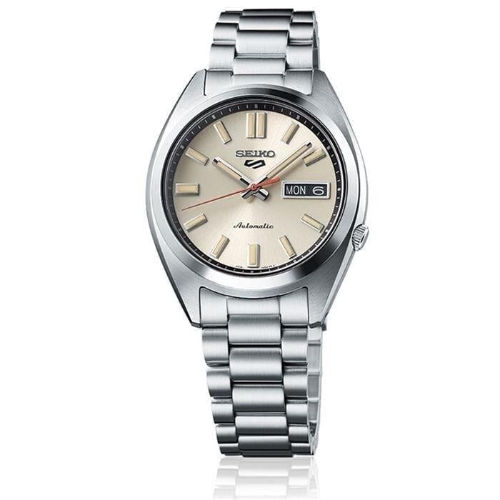 Seiko SRPK91K Otomatik Çelik Gri Krem Kadran 10 ATM 37 mm Erkek Kol Saati