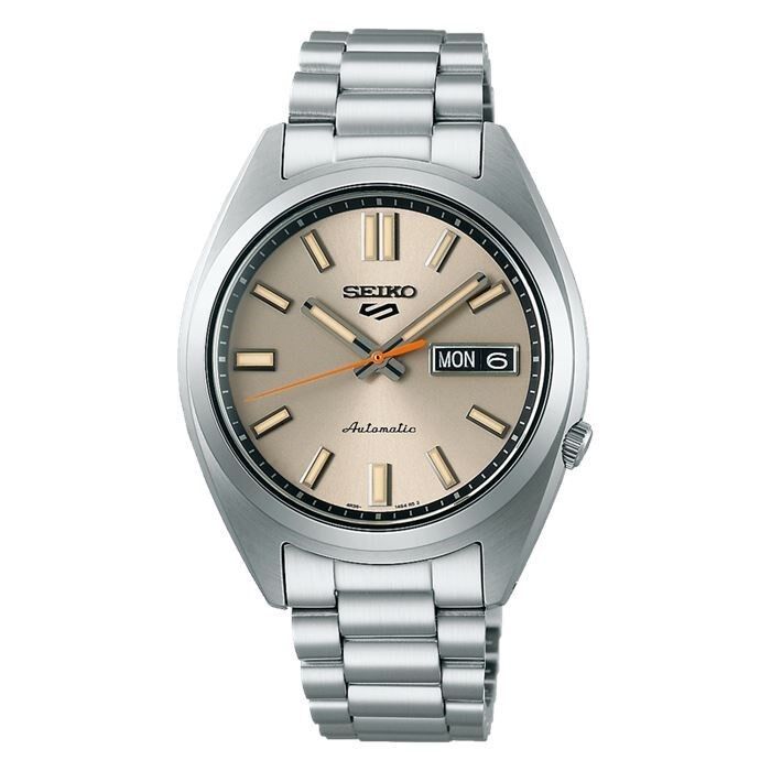 Seiko SRPK91K Otomatik Çelik Gri Krem Kadran 10 ATM 37 mm Erkek Kol Saati
