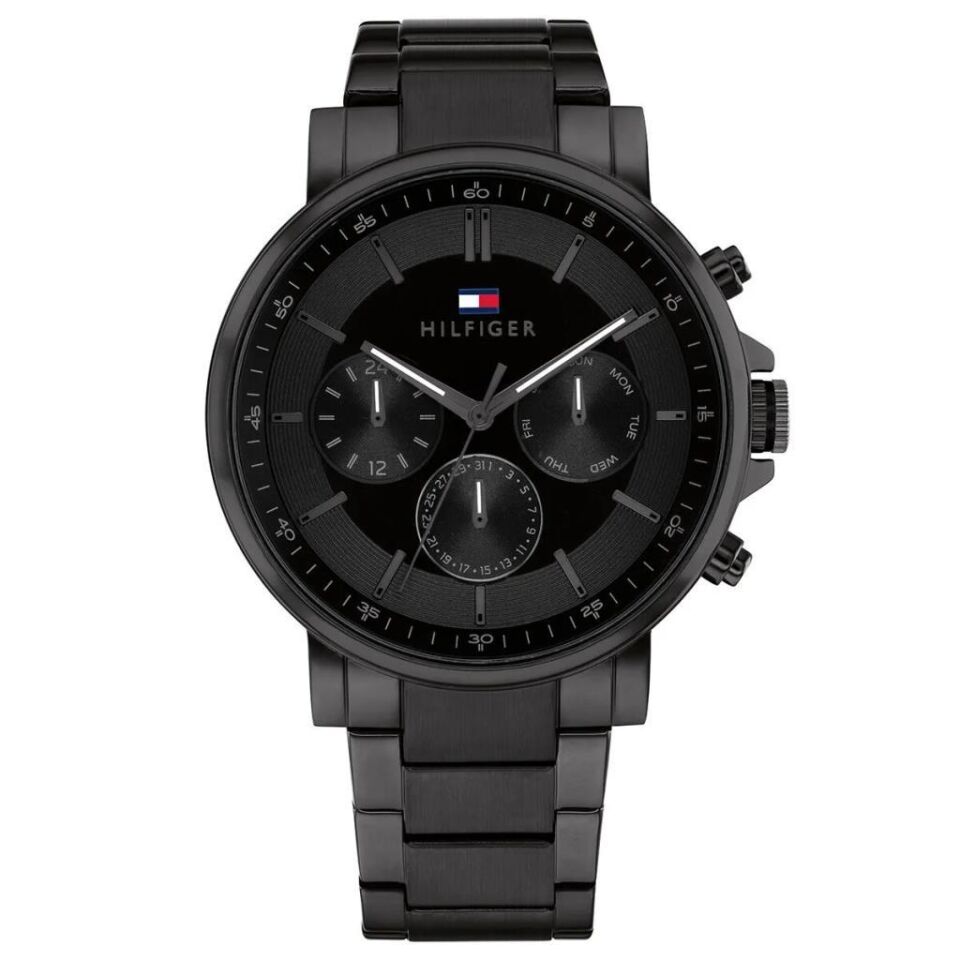 Tommy Hilfiger TH1710590 Quartz Çelik Siyah 44 mm Erkek Kol Saati