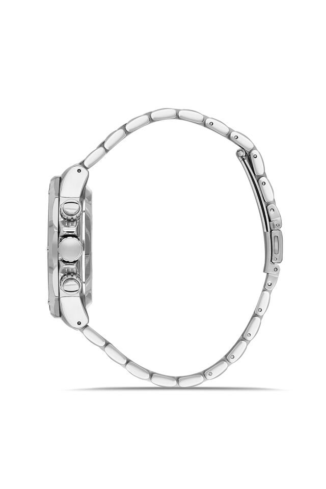 Ferro FM11544AWT-A2 Quartz Çelik Gri Siyah Kadran 44 mm Erkek Kol Saati