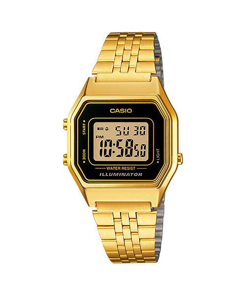 Casio LA680WGA-1DF Retro Quartz Dijital Çelik Altın Rengi 29 mm Kadın Kol Saati