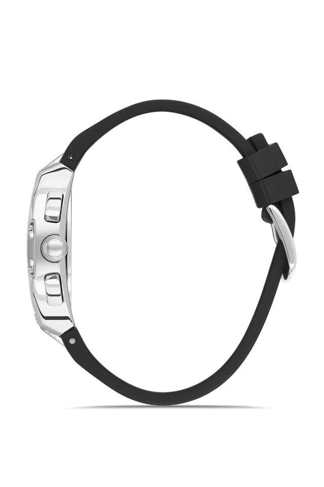 Ferro Siyah Silikon Kordon Erkek Kol Saati FM11527DWT-J2 Fonksiyonları Aktif 3ATM Su Geçirmez