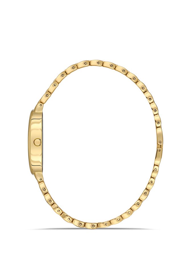 Ferro Sarı Çelik Kordon Kadın Kol Saati FL21510A-B1B 3ATM Su Geçirmez 2 Yıl Garantili HediyePaketli