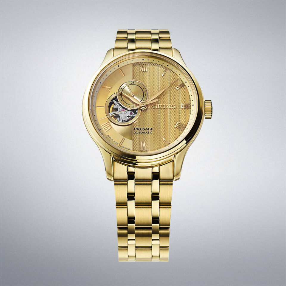 Seiko SSA468J1 Otomatik Çelik Altın Rengi Safir 42 mm Erkek Kol Saati