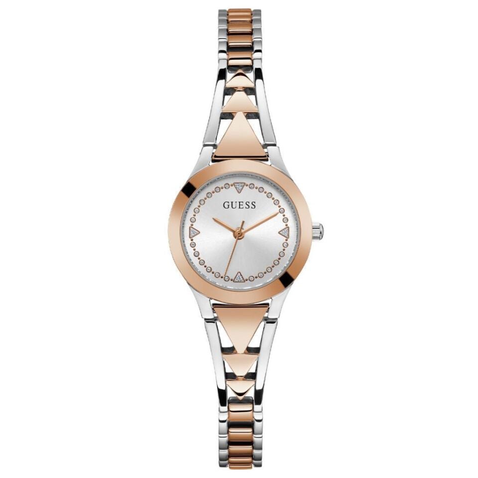 Guess GUGW0609L3 26 mm Rose Gold/Metalik Gri Çelik Kordon Kadın Kol Saati