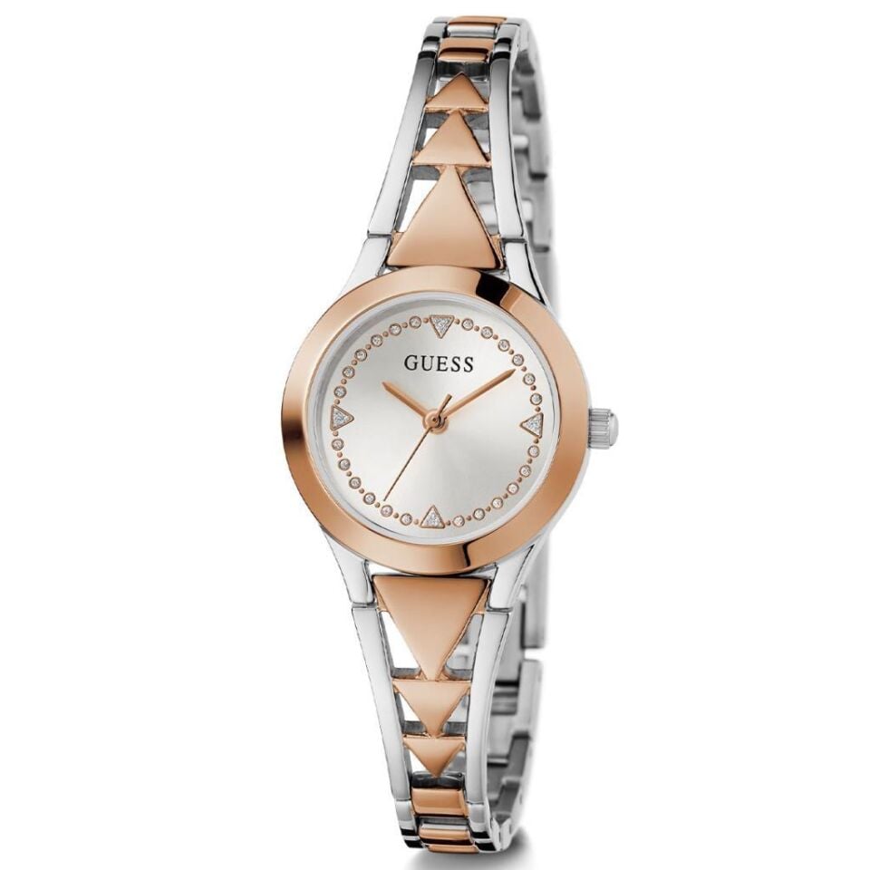 Guess GUGW0609L3 26 mm Rose Gold/Metalik Gri Çelik Kordon Kadın Kol Saati