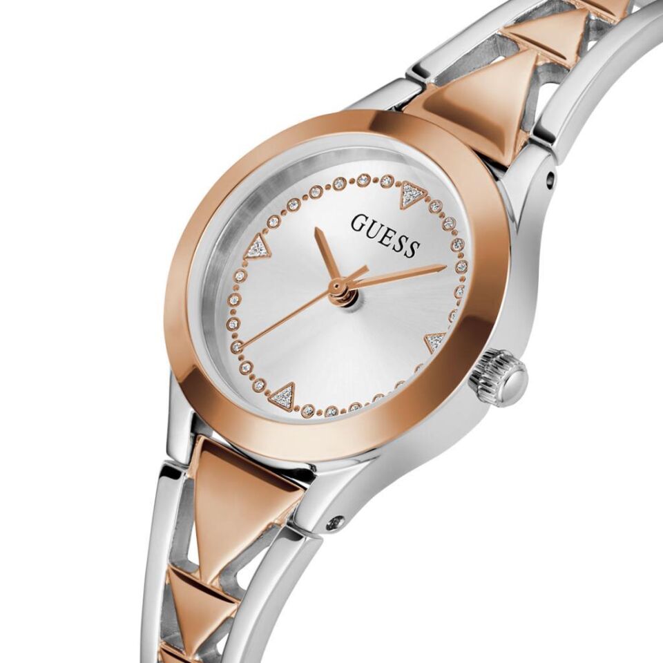Guess GUGW0609L3 26 mm Rose Gold/Metalik Gri Çelik Kordon Kadın Kol Saati
