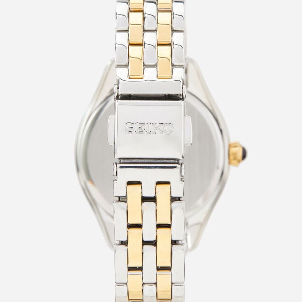 Seiko SUR380P Quartz Çelik Altın/Gri Beyaz Kadran 29 mm Kadın Kol Saati