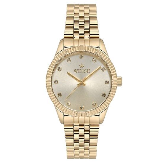 Wesse WWL1088B09 Quartz Çelik Altın Rengi 36 mm Kadın Kol Saati