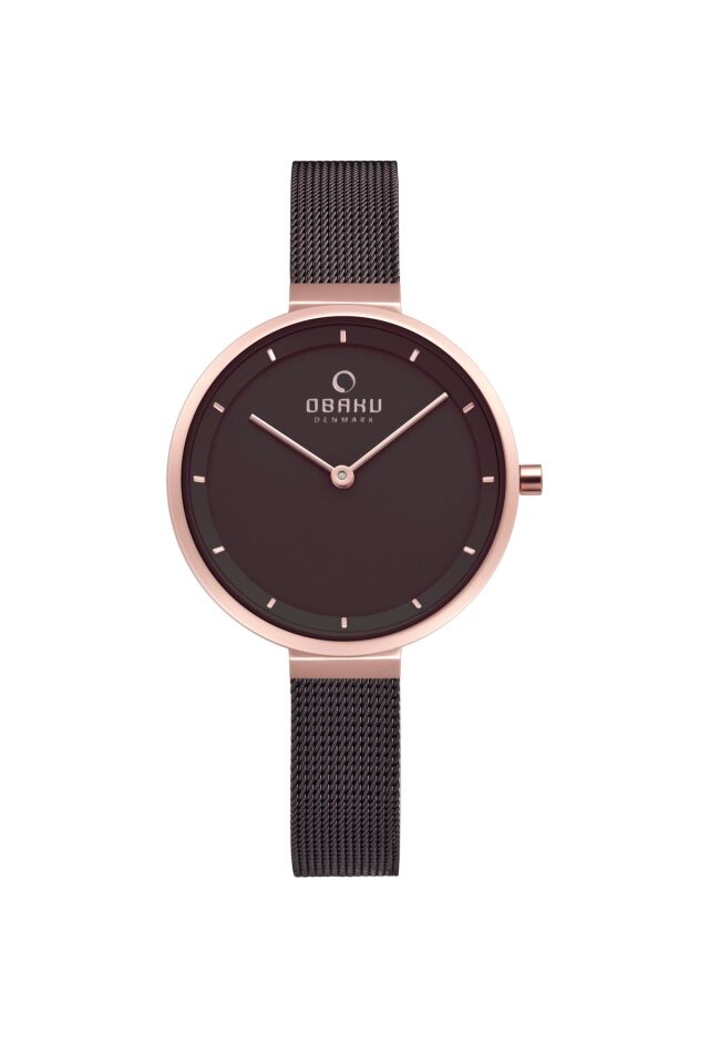 Obaku Denmark V225LXVNMN Quartz Hasır Kahverengi 32 mm Kadın Kol Saati