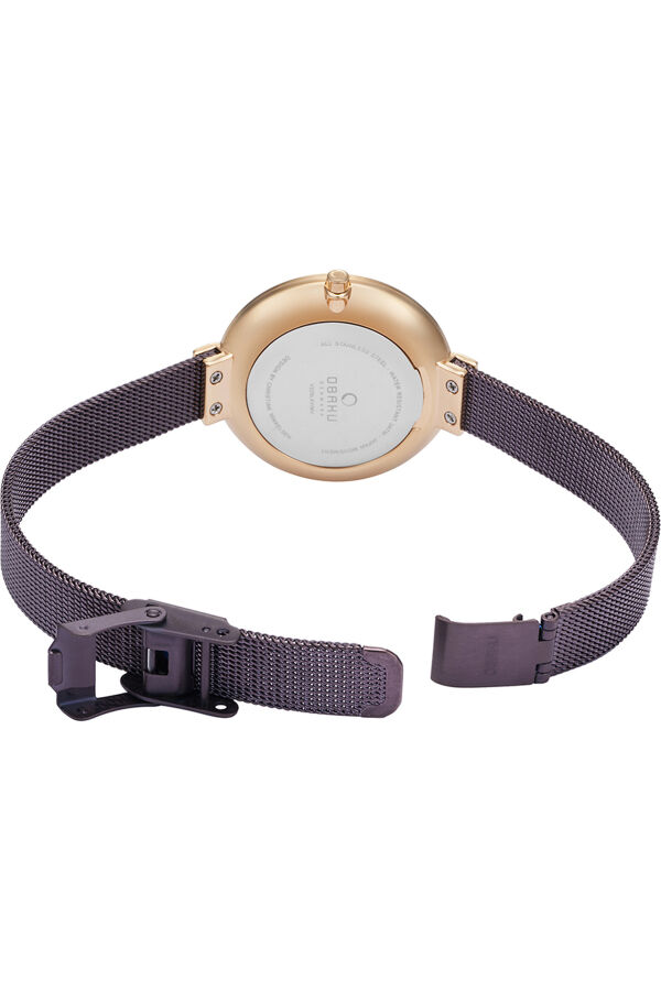 Obaku Denmark V225LXVNMN Quartz Hasır Kahverengi 32 mm Kadın Kol Saati