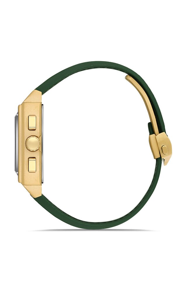 Ferro Yeşil Silikon Kordon Erkek Kol Saati FM11553DWT-ZR6 Fonksiyonları Aktif 3 ATM Su Geçirmez