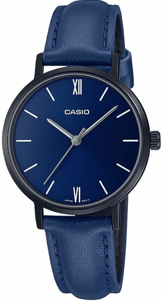 Casio LTP-VT02BL-2AUDF Quartz Deri Lacivert 30 mm Kadın Kol Saati