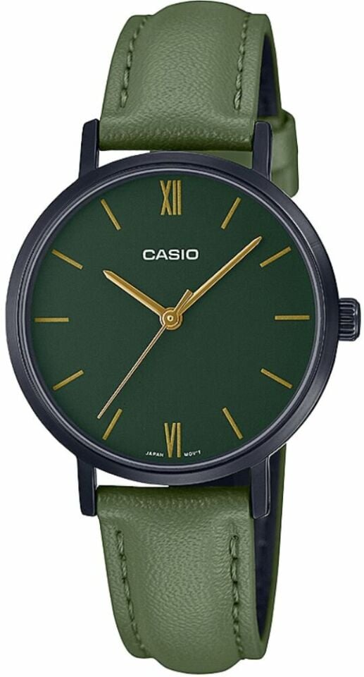 Casio LTP-VT02BL-3AUDF Quartz Deri Yeşil 30 mm Kadın Kol Saati
