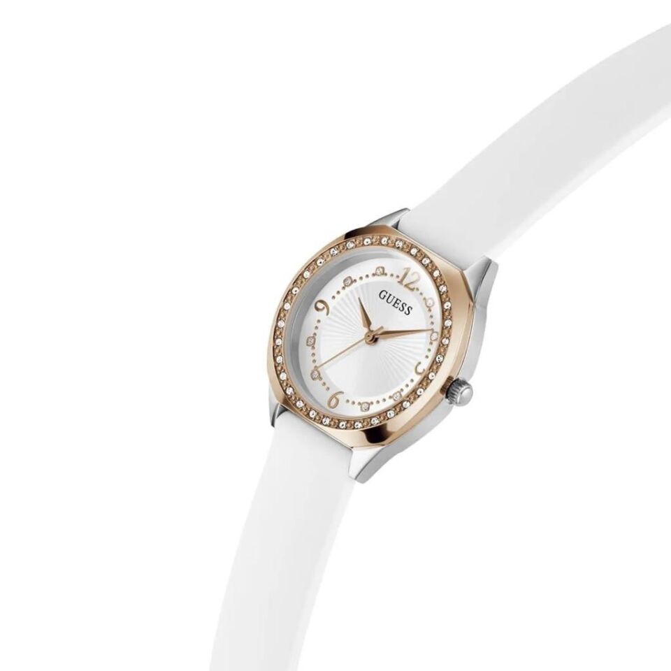 Guess GUGW0820L3 Quartz Silikon Beyaz 30 mm Kadın Kol Saati