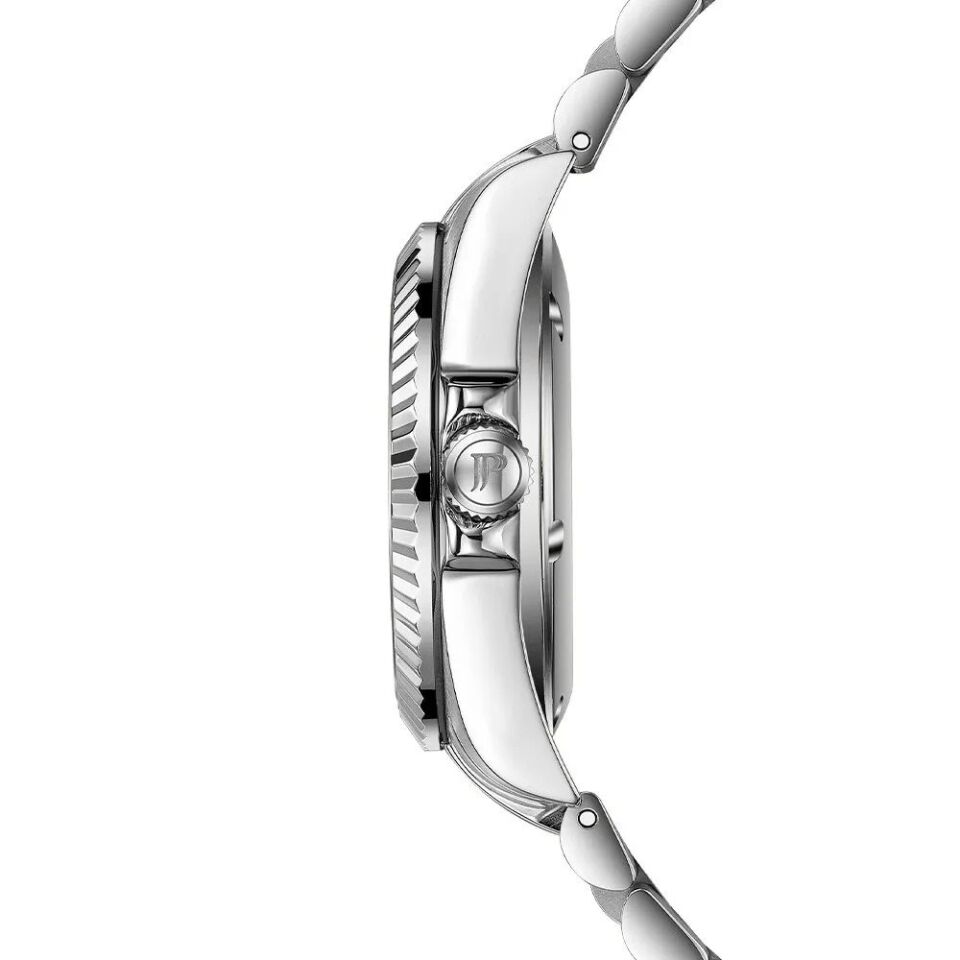 Jacques Philippe JPQLS5813X6 Swiss Made Quartz Çelik Gri Yeşil Kadran 10 ATM 32 mm Kadın Kol Saati