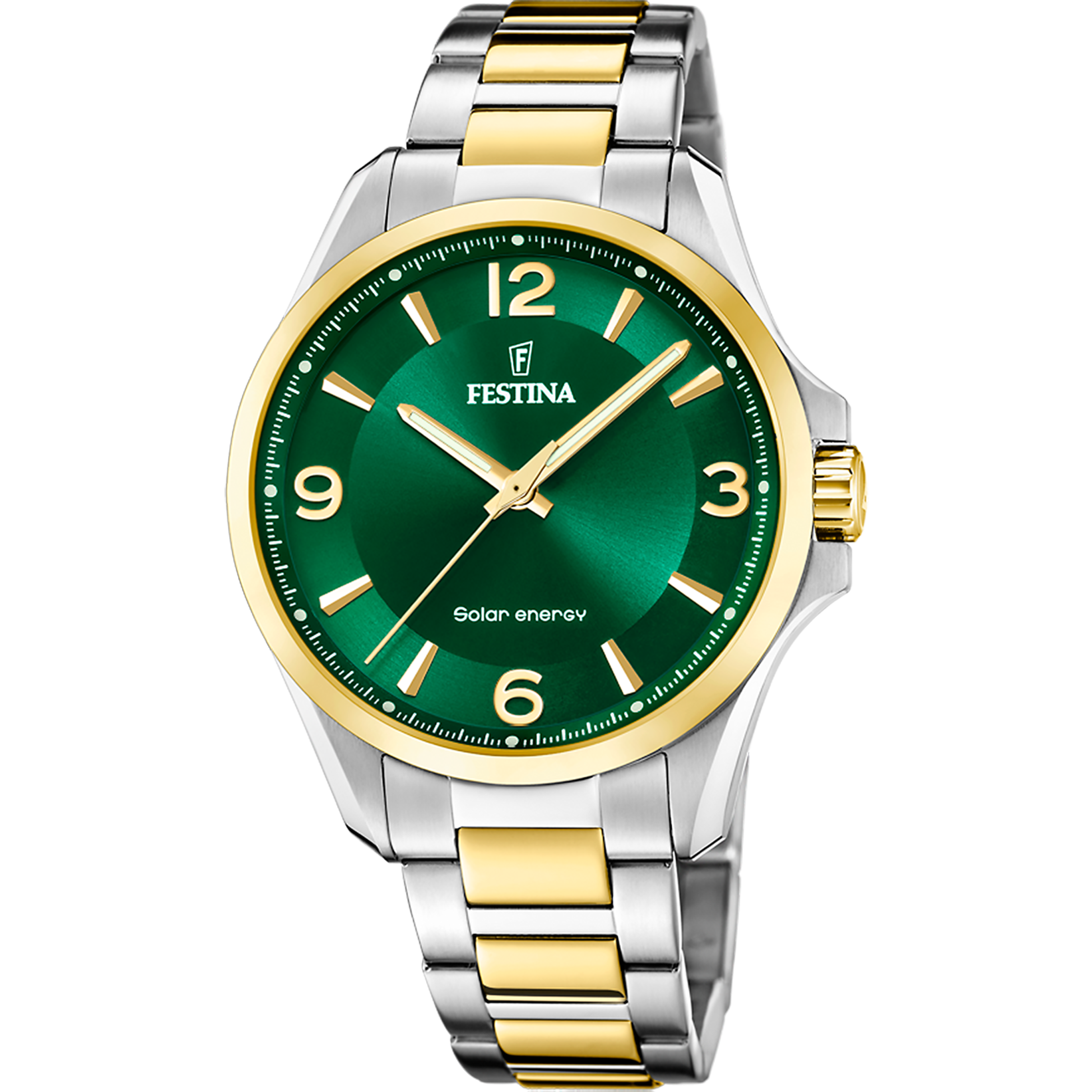 Festina F20657/3 Solar Çelik Altın/Gri 42 mm Erkek Kol Saati