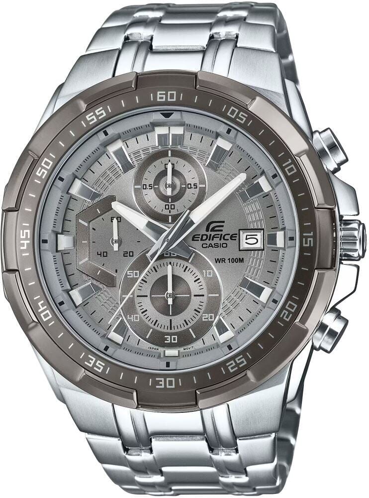 Casio EFR-539DE-8AVUDF Edifice Quartz Çelik Gri 10 ATM 50 mm Erkek Kol Saati