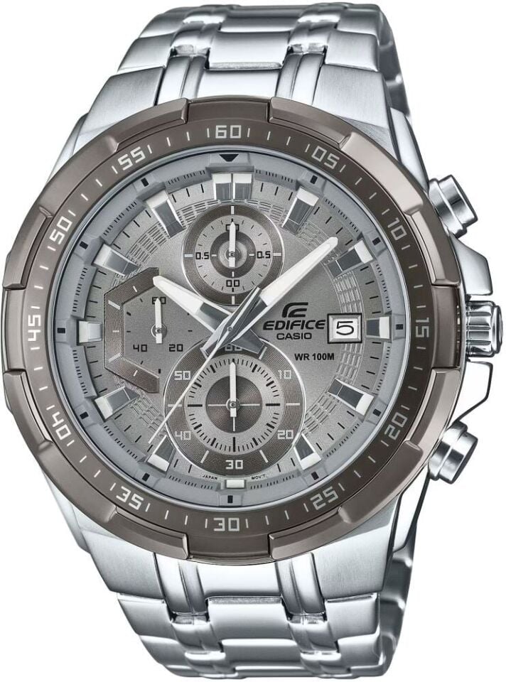Casio EFR-539DE-8AVUDF Edifice Quartz Çelik Gri 10 ATM 50 mm Erkek Kol Saati