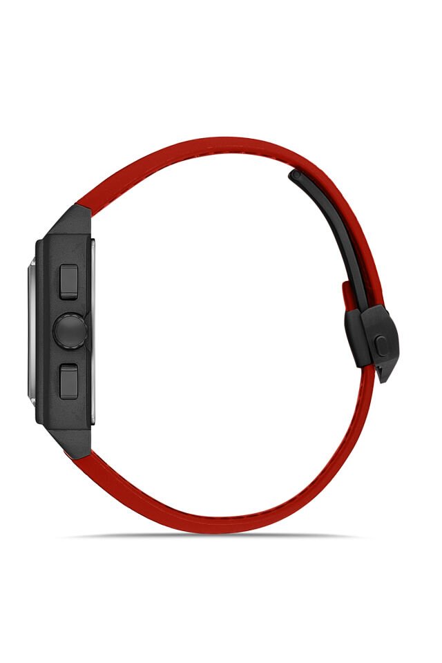 Ferro Kırmızı Silikon Kordon Erkek Kol Saati FM11553D-ZK Fonksiyonları Aktif 3 ATM Su Geçirmez