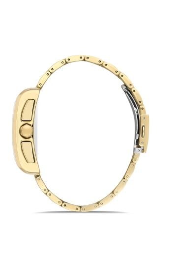 Ferro Sarı Çelik Kordon Erkek Kol Saati FM11465AWT-B Fonksiyonları Aktif 3ATM Su Geçirmez