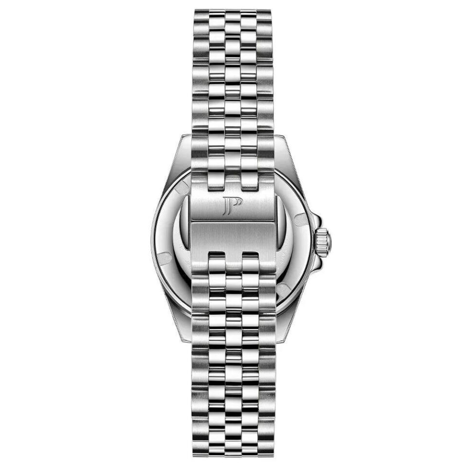 Jacques Philippe JPQLS5813X6LG Swiss Made Quartz Çelik Gri Yeşil Kadran Safir Cam 10 ATM 32 mm Kadın Kol Saati