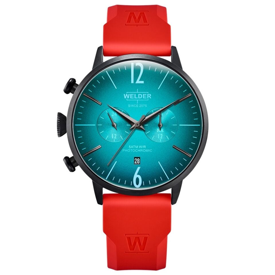 Welder Moody WWRC521 Quartz Silikon Kırmızı 45 mm Erkek Kol Saati