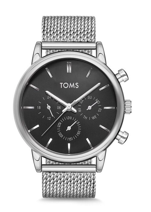 Toms Gümüş Hasır kordon Erkek Kol Saati TM81841C-949-A