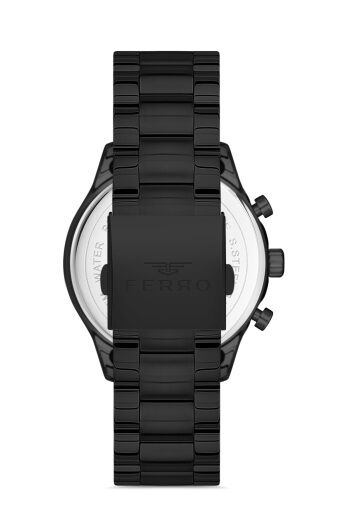 Ferro Gri Çelik Kordon Erkek Kol Saati FM11309A-V Fonksiyonları Aktif 3ATM Su Geçirmez