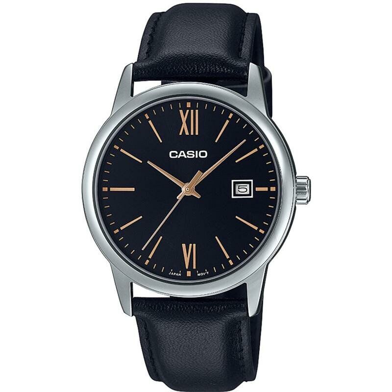 Casio MTP-V002L-1B3UDF Quartz Deri Siyah 37 mm Erkek Kol Saati