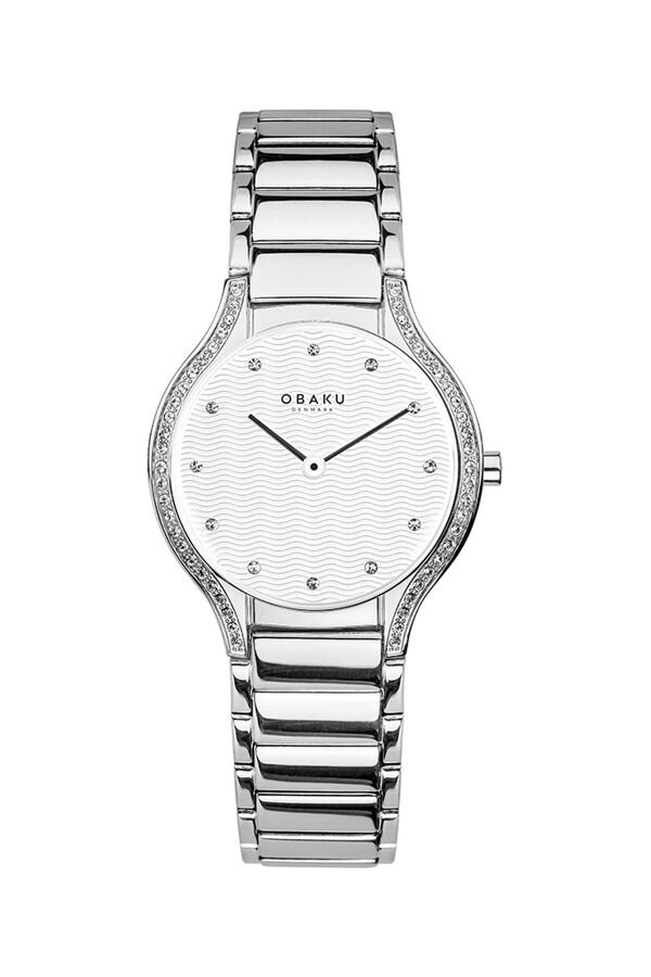 Obaku Denmark V276LECISC Quartz Çelik Gri Beyaz Kadran 30 mm Kadın Kol Saati