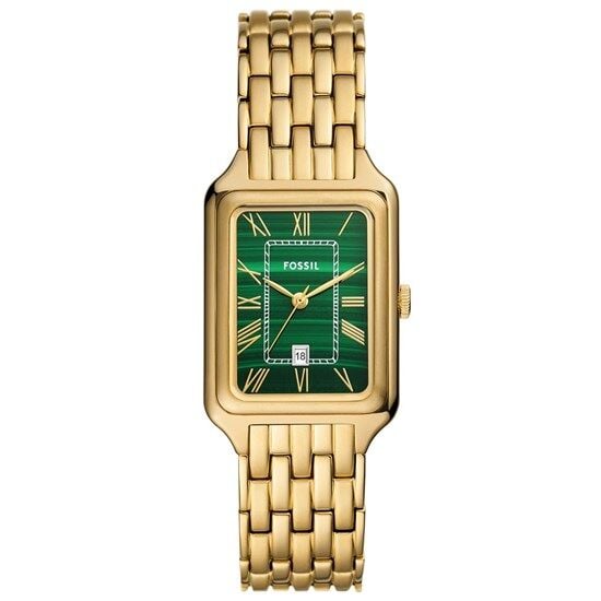 Fossil FES5341 Quartz Çelik Altın Rengi Yeşil Kadran 26 mm Kadın Kol Saati