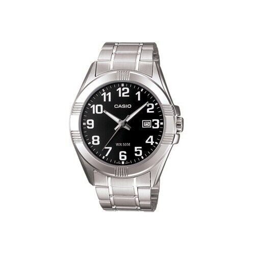 Casio MTP-1308D-1BVDF Quartz Çelik Gri Siyah Kadran 44 mm Erkek Kol Saati