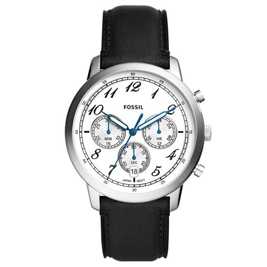 Fossil FFS6023 Quartz Deri Siyah 44 mm Erkek Kol Saati