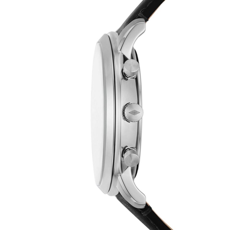 Fossil FFS6023 Quartz Deri Siyah 44 mm Erkek Kol Saati