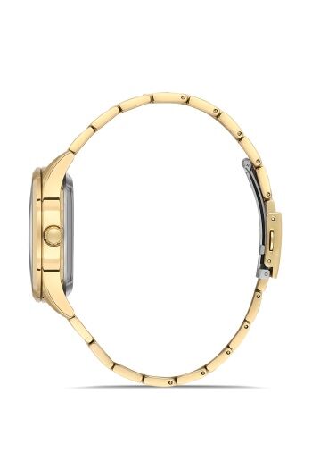 Ferro Sarı Çelik Kordon Erkek Kol Saati FM31440A-B2 Otomatik Makine 3 ATM Su Geçirmez Hediye Paketli