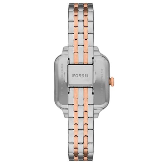 Fossil FBQ3907 Quartz Çelik Rose/Gri Beyaz Kadran 28 mm Kadın Kol Saati