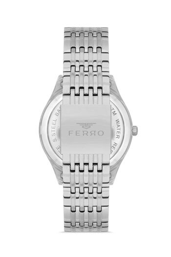 Ferro Gümüş Çelik Kordon Erkek Kol Saati FM31440A-A2 Otomatik Makine 3 ATM Su Geçirmez Hediye Paketli