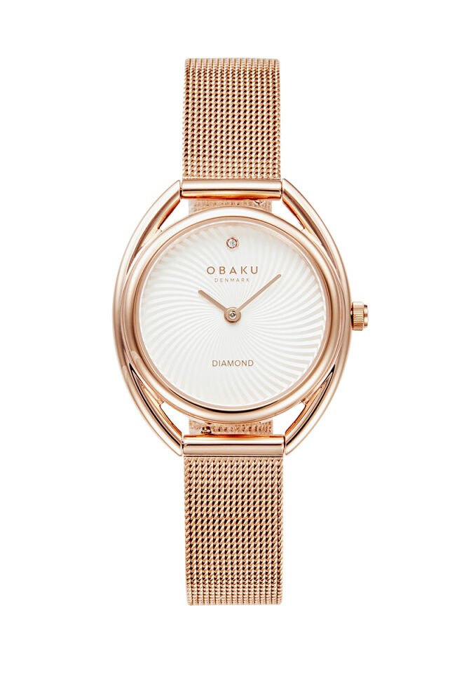 Obaku Denmark V286LXVIMV Quartz Kristal Mineral 29 mm Kadın Kol Saati