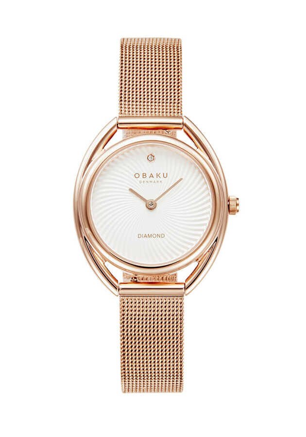 Obaku Denmark V286LXVIMV Quartz Kristal Mineral 29 mm Kadın Kol Saati