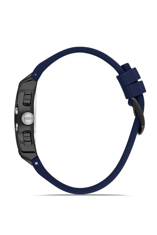 Ferro Lacivert Silikon Kordon Erkek Kol Saati FM11527DWT-ZA3 Fonksiyonları Aktif 3ATM Su Geçirmez