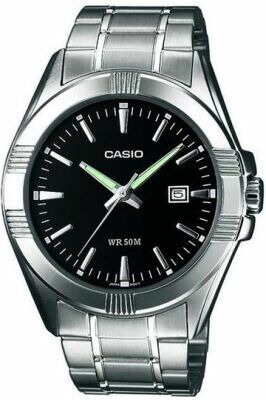 Casio MTP-1308D-1AVDF Quartz Çelik Çelik Gri 44 mm Erkek Kol Saati