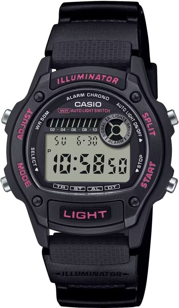 Casio W-220H-1A2VDF Quartz Silikon Siyah 37 mm Erkek Kol Saati