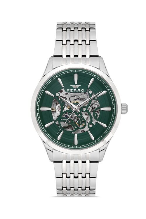 Ferro Gümüş Çelik Kordon Erkek Kol Saati FM31440A-A6