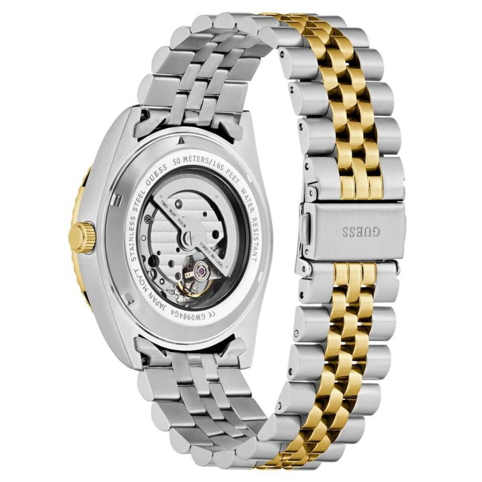 Guess GUGW0984G4 Otomatik Çelik Gri Altın Rengi 42 mm Erkek Kol Saati
