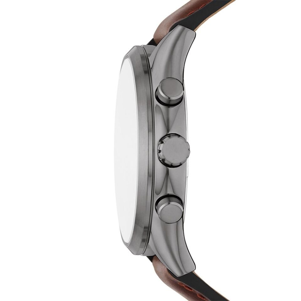 Fossil FBQ2814 Quartz Deri Kahverengi Siyah Kadran 44 mm Erkek Kol Saati
