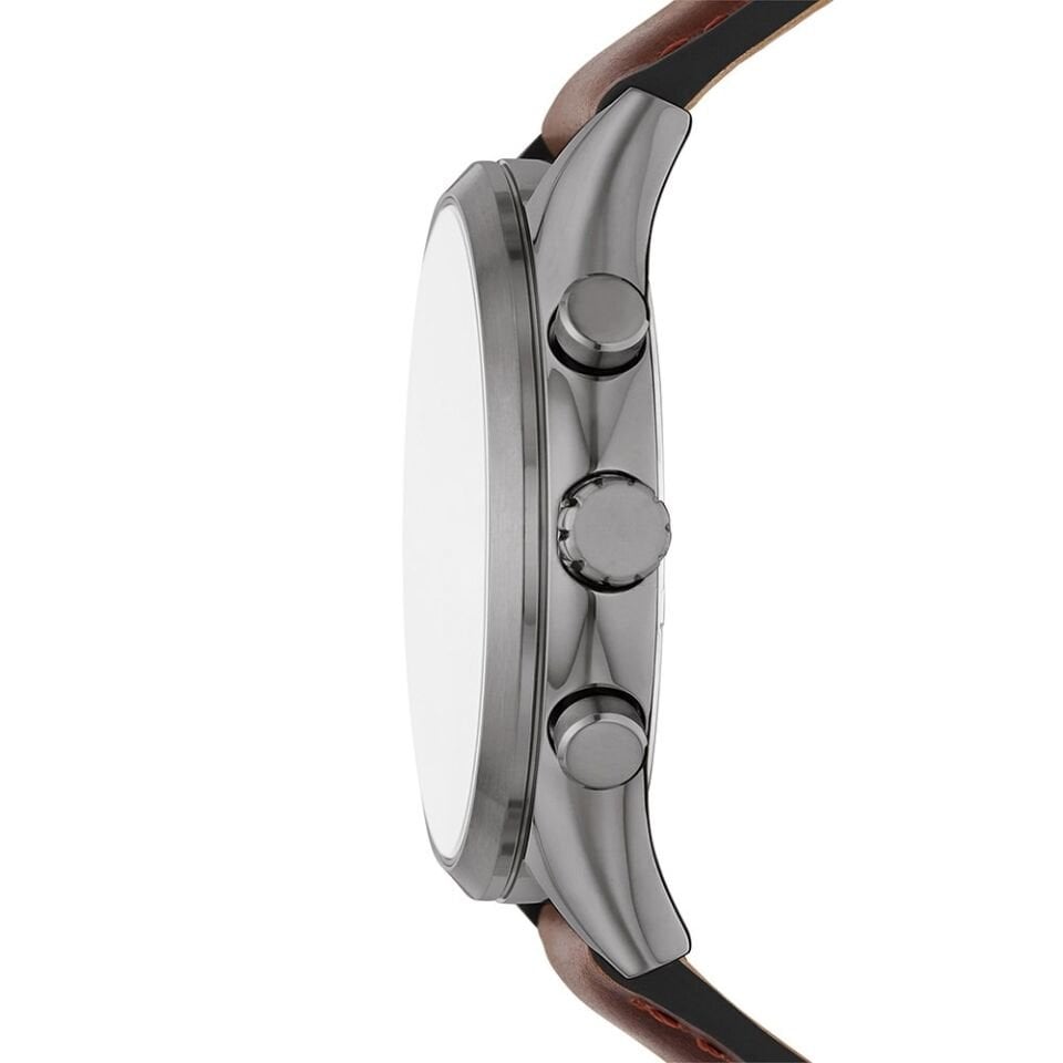 Fossil FBQ2814 Quartz Deri Kahverengi Siyah Kadran 44 mm Erkek Kol Saati