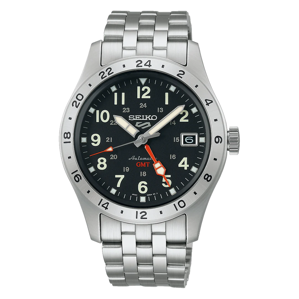Seiko 5 SSK023K Otomatik Çelik Gri Siyah Kadran 10 ATM 39 mm Erkek Kol Saati