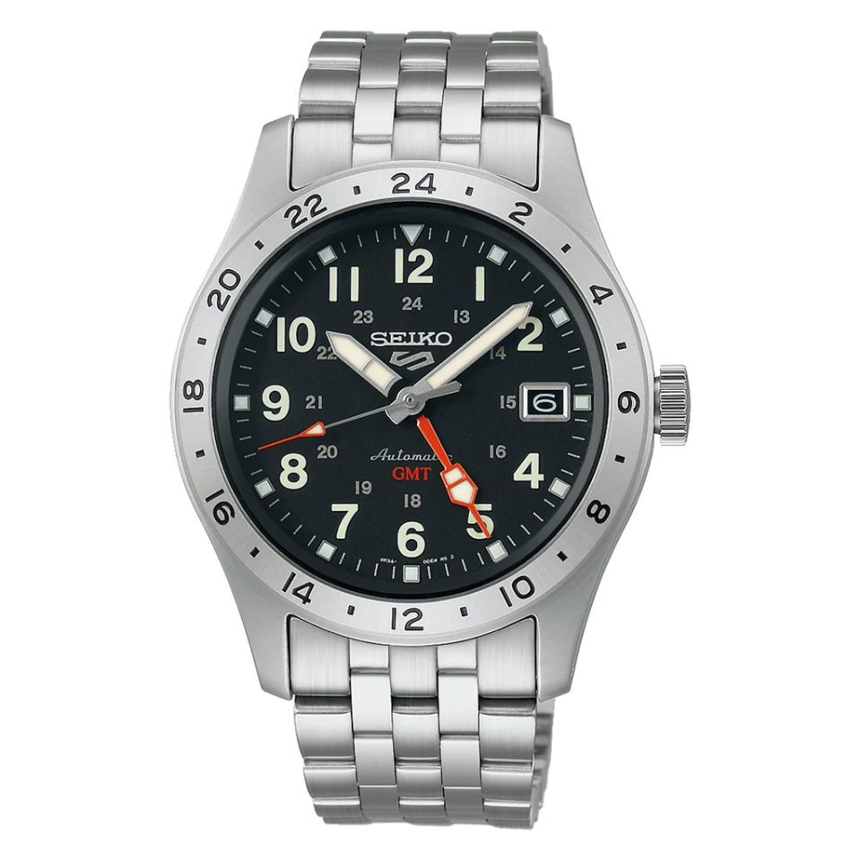Seiko 5 SSK023K Otomatik Çelik Gri Siyah Kadran 10 ATM 39 mm Erkek Kol Saati