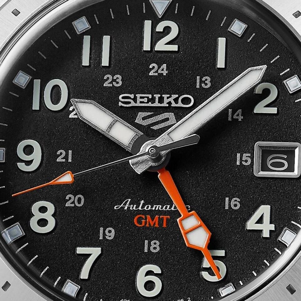 Seiko 5 SSK023K Otomatik Çelik Gri Siyah Kadran 10 ATM 39 mm Erkek Kol Saati